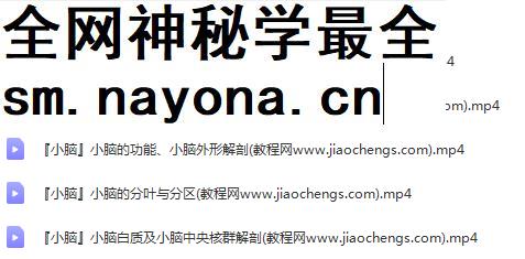 2022年影像三人行神经系统解剖进阶课七大模块111集医学影像学课程