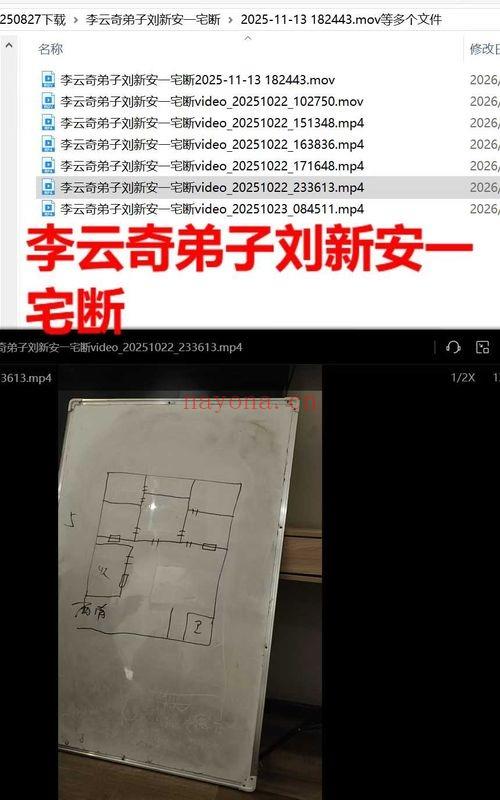 李云奇弟子 刘新安《一宅断》 视频7集