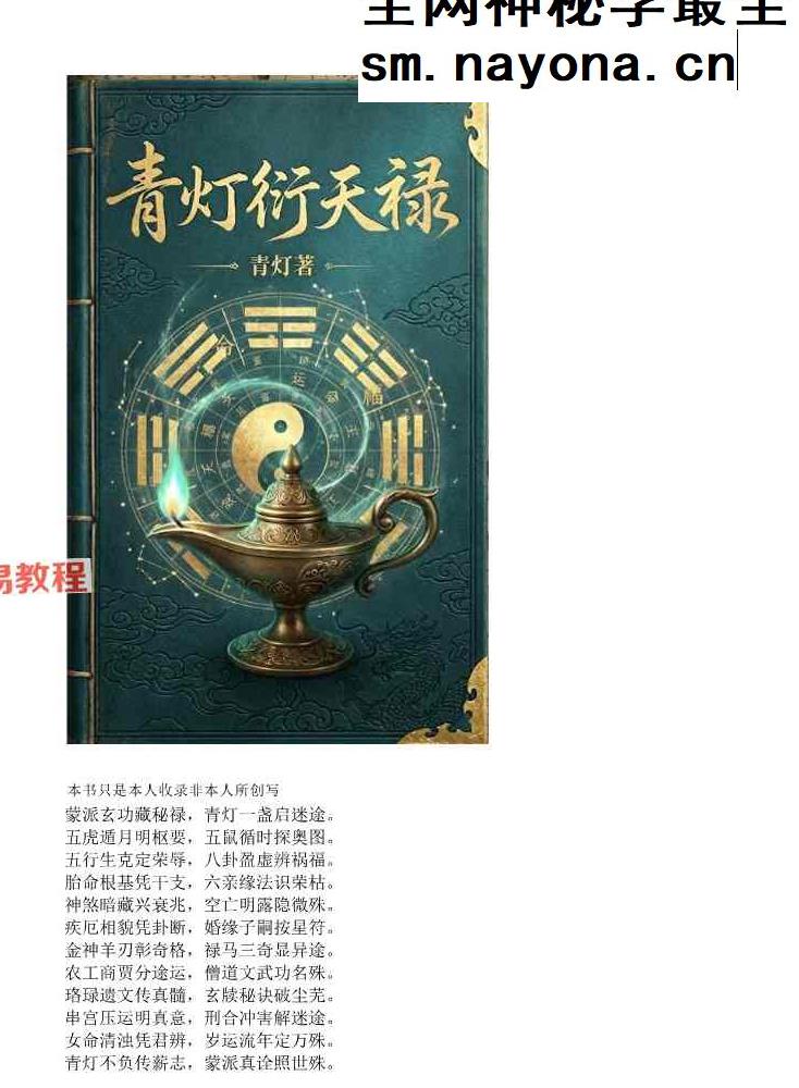盲派 青灯衍天禄 2135页.pdf