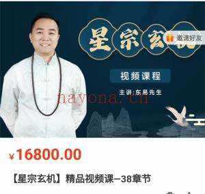东易老师 星宗玄机七政四余38集