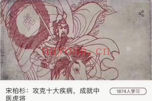 宋柏杉：攻克十大专病，成就中医虎将课程分享给你