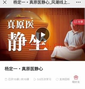 杨定一・真原医静心