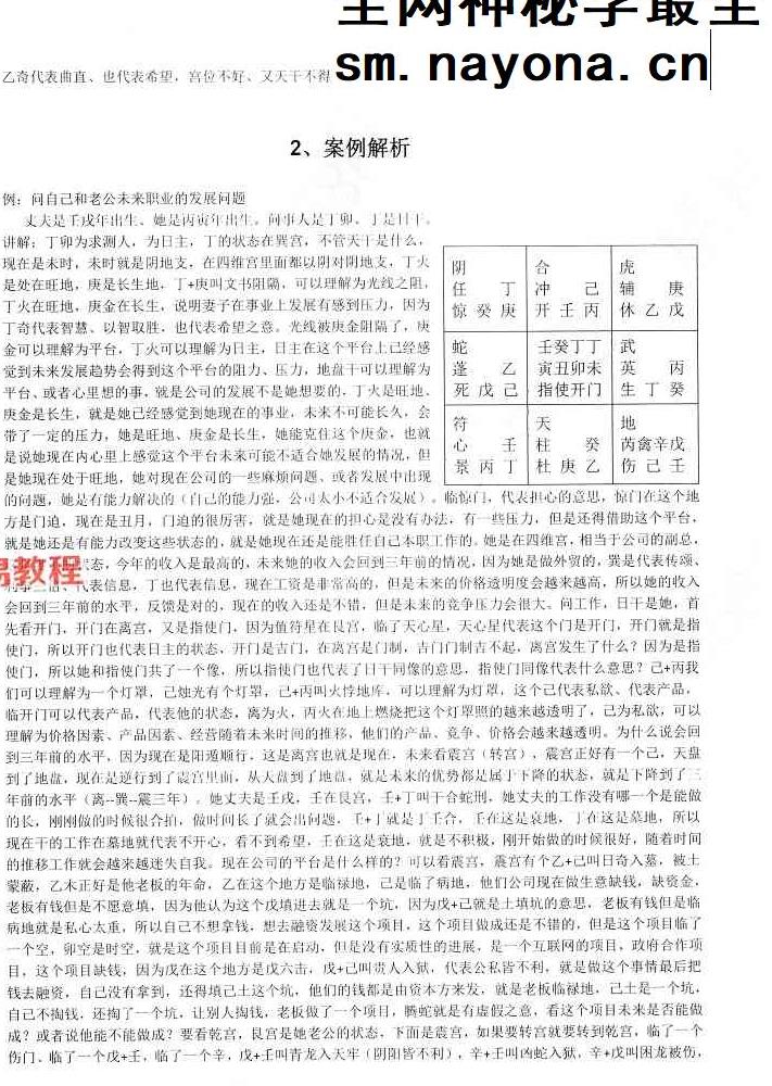 X 星月辰光 奇门遁甲密训精华运筹案例全集pdf 156页