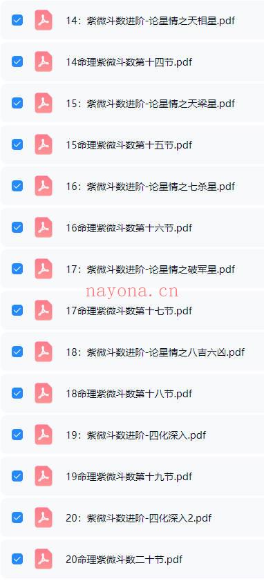 午阳《紫薇斗数》25集 视频+课件