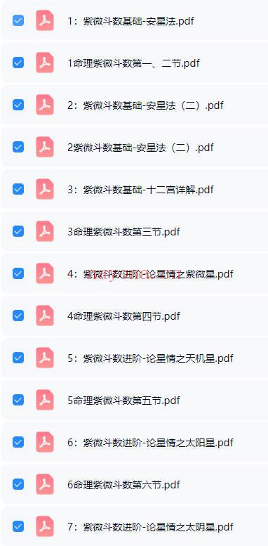 午阳《紫薇斗数》25集 视频+课件