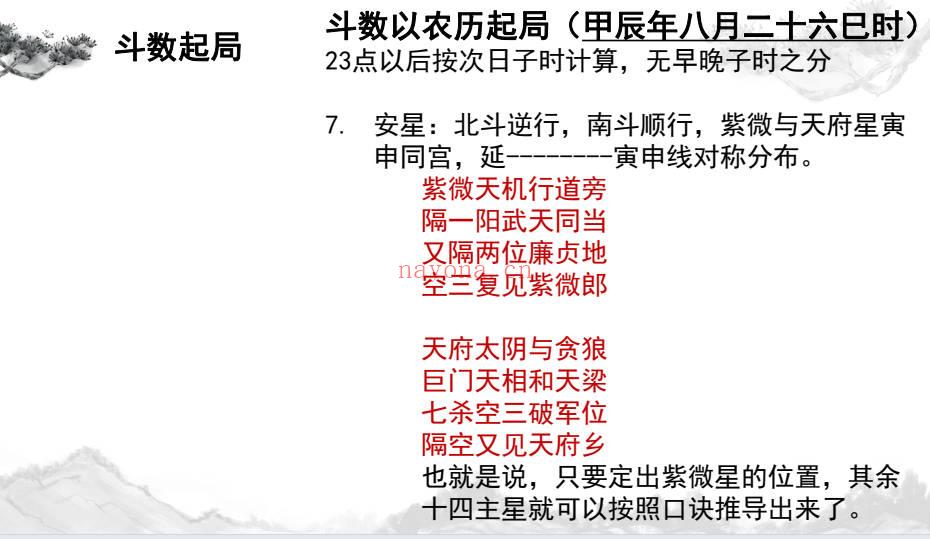 午阳《紫薇斗数》25集 视频+课件