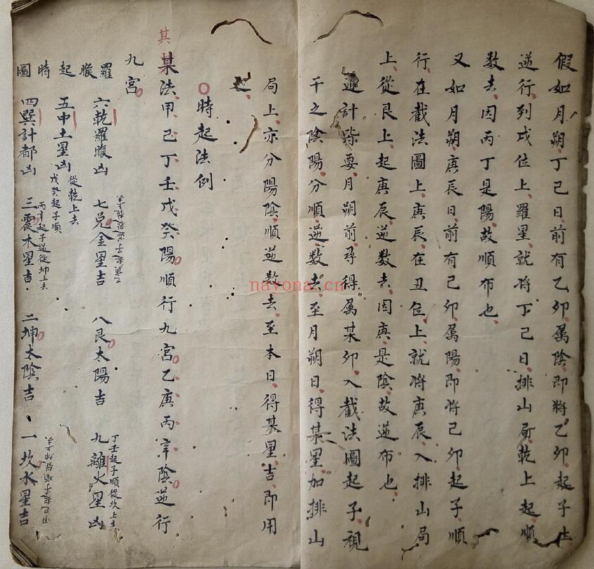 风水古籍《排山掌》天星罗睺风水秘书43页双页版 国学古籍 第3张