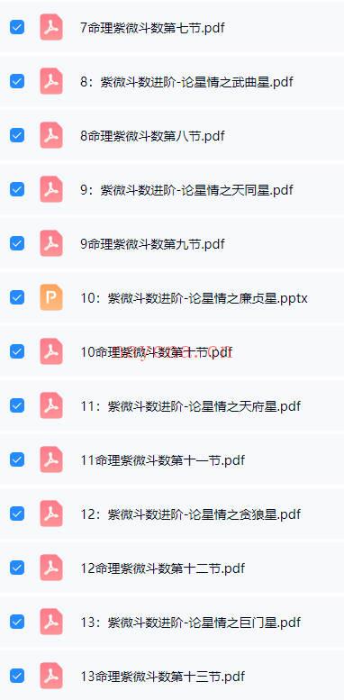 午阳《紫薇斗数》25集 视频+课件