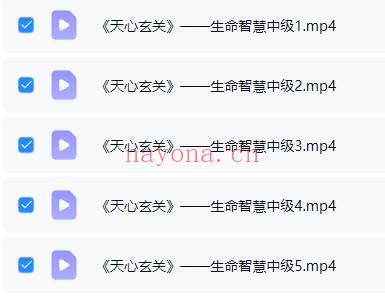 《天心玄关》生命智慧视频5集