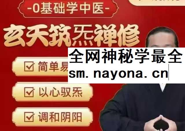 李三净 玄天筑炁禅修营 线上课 28讲