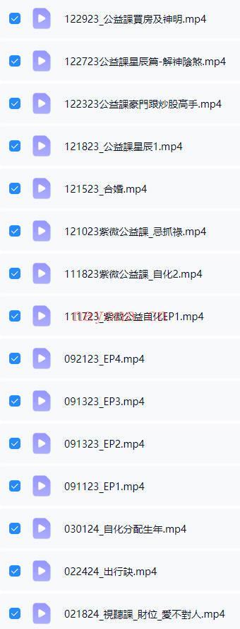 丁旭清2025紫薇斗数合集 视频+音频+课件全套 七玄资料