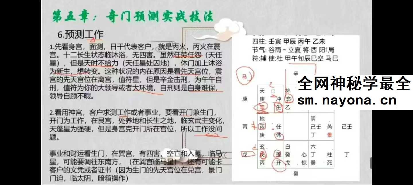 竑恩《阴盘奇门专业课》40集