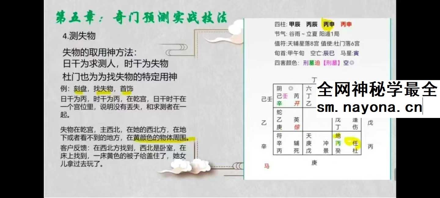 竑恩《阴盘奇门专业课》40集