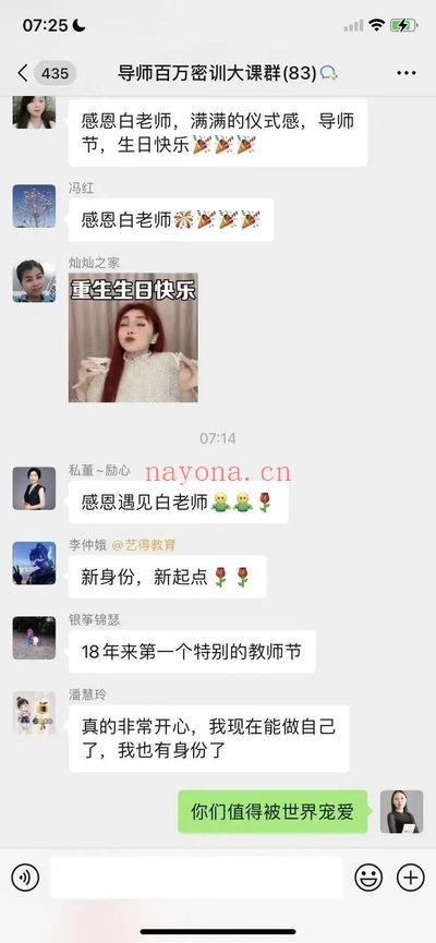 白钰玮内驱力能量导师百万密训大课16集视频 七玄资料
