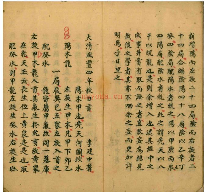古籍阴阳四十八龙定局51筒子页PDF 风水龙局秘本 七玄资料