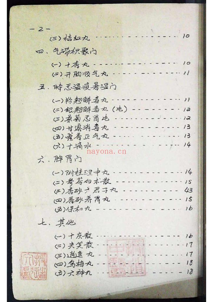 《中医成方手册1968》10