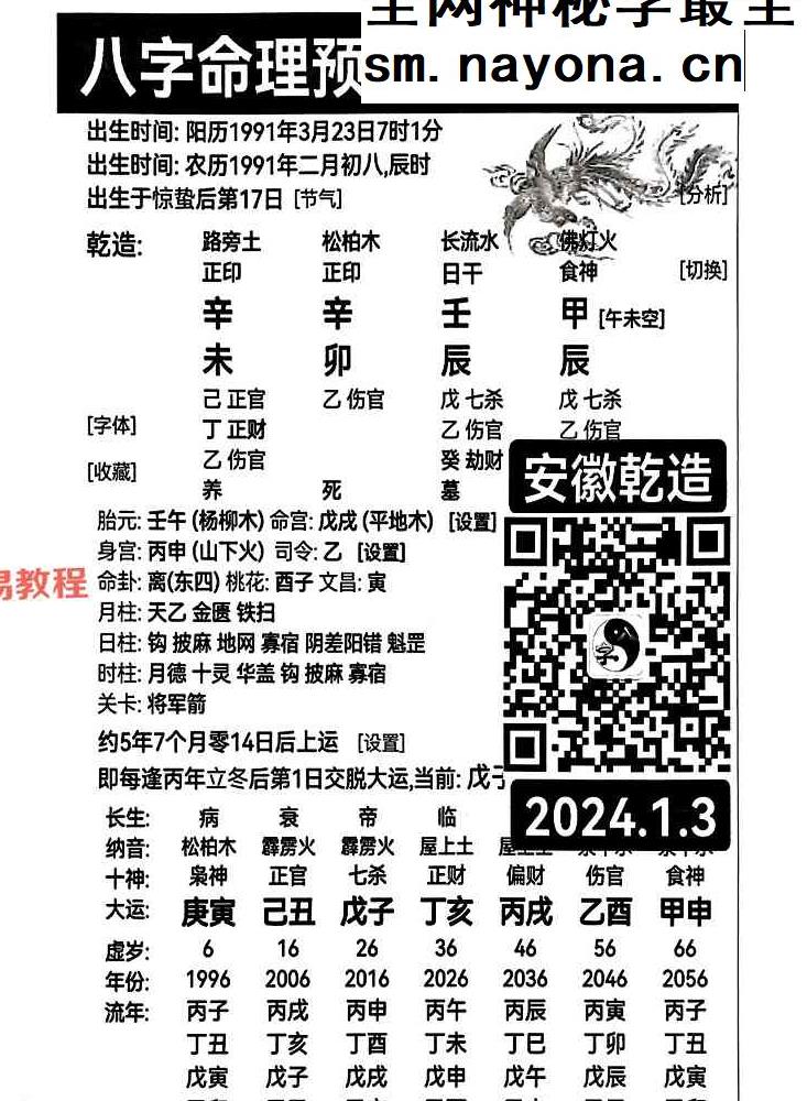 吴端阳  八字案例 2024上中下 pdf 共1100页