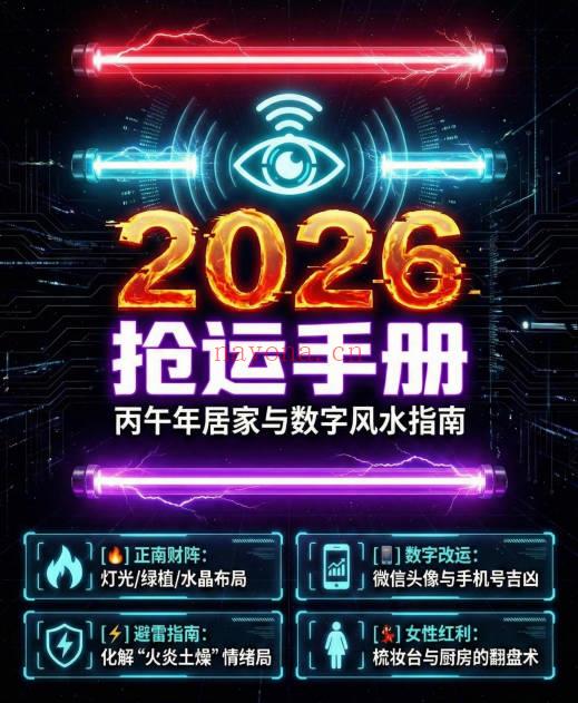 2026抢运手册52页PDF 九紫离火运居家布局图解