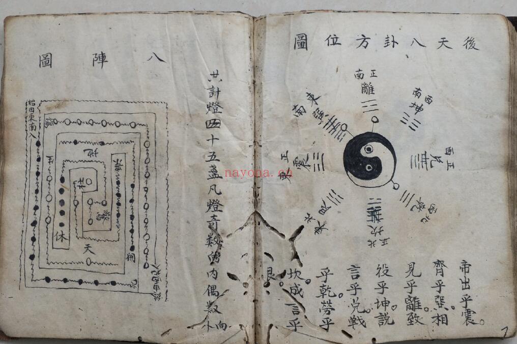 《周易八卦礼祭文》民间抄本 66页双页版(有虫蛀破损) 国学古籍 第4张-古籍汇典 《周易八卦礼祭文》民间抄本 66页双页版(有虫蛀破损) 国学古籍 第4张
