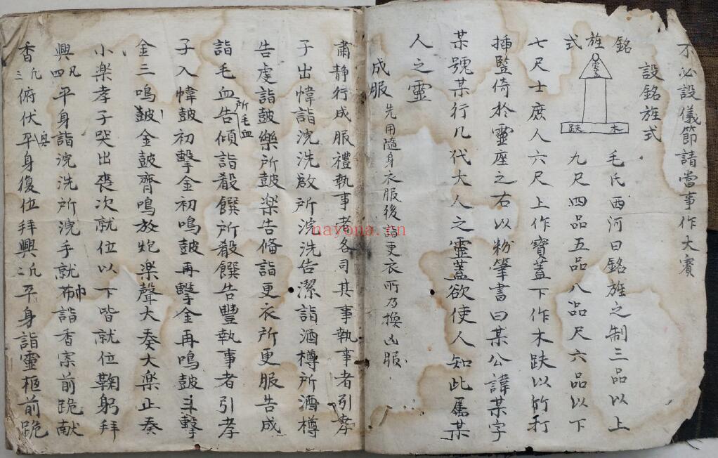 《周易八卦礼祭文》民间抄本 66页双页版(有虫蛀破损) 国学古籍 第2张-古籍汇典 《周易八卦礼祭文》民间抄本 66页双页版(有虫蛀破损) 国学古籍 第2张