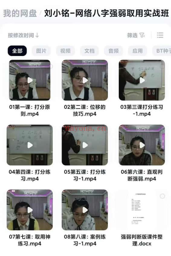 刘小铭网络八字强弱取用实战班 八字用神教程
