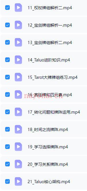 星心Tarot星心塔罗实战班21集视频 塔罗进阶课程