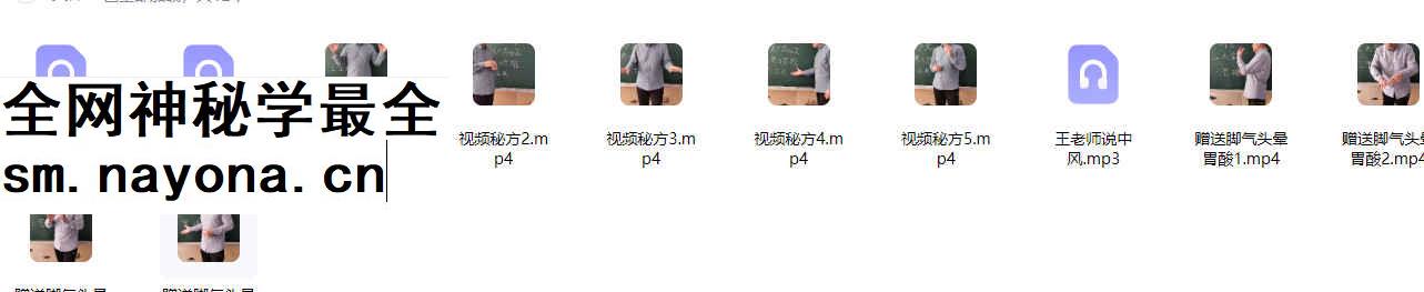 260435 民间绝技十三哥外用秘方（文档+视频）插图