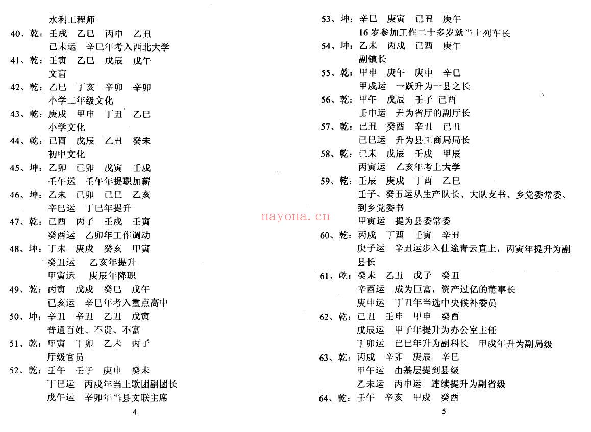 吕文艺《吕氏八字命理学4000命例实集》174页双页版 八字命理 第5张