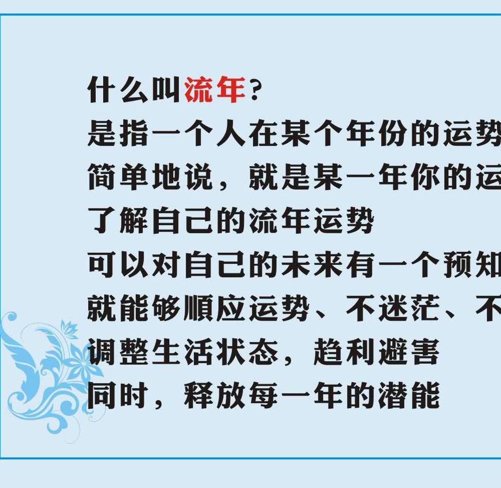 小卫数字流年流月专栏音频+课件