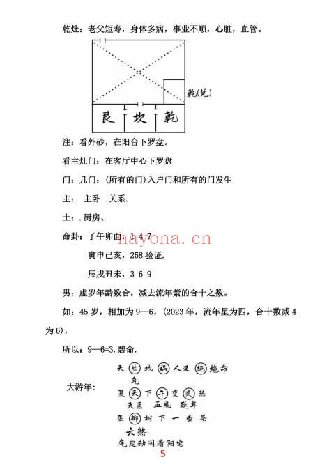 胡小三混元地理阳宅讲义72页PDF 阳宅风水秘本