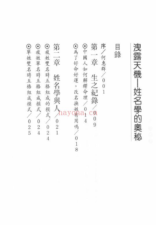 何惠群《泄露天机 姓名学的奥秘》208页 姓名测字 第1张