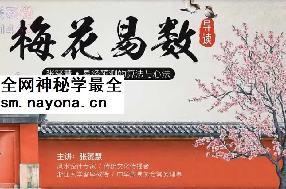 张赟慧 · 梅花易数导读9视频全集插图 张赟慧 · 梅花易数导读9视频全集插图