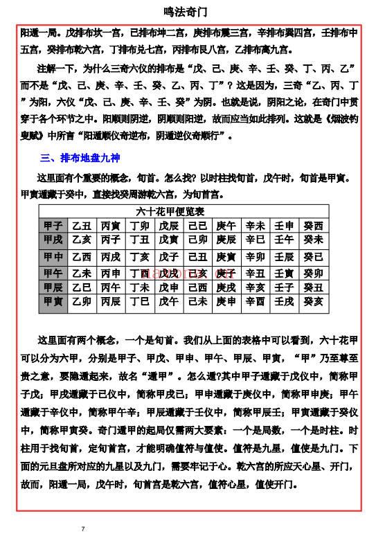 易海游龙奇门鸣法122页PDF 奇门遁甲秘本