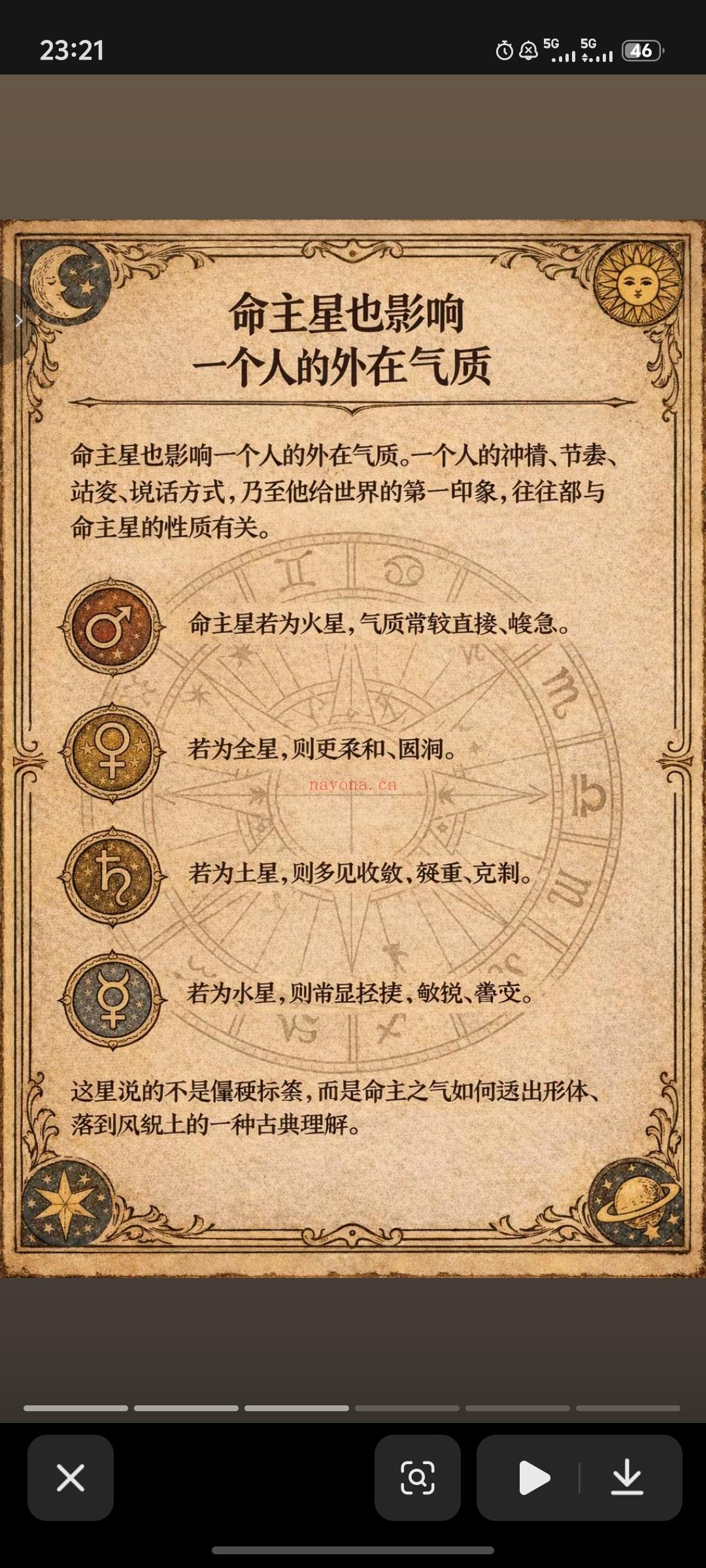 古典占星本命盘教学