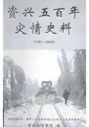 《2008年版资兴五百年灾情史料 1461-2008》封面