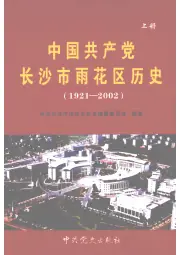 《2008年版中国共产党长沙市雨花区历史  1921-2002  上》封面 - 湖南省长沙市地方志PDF电子版