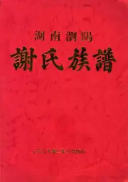 《2003年版湖南浏阳谢氏族谱》封面