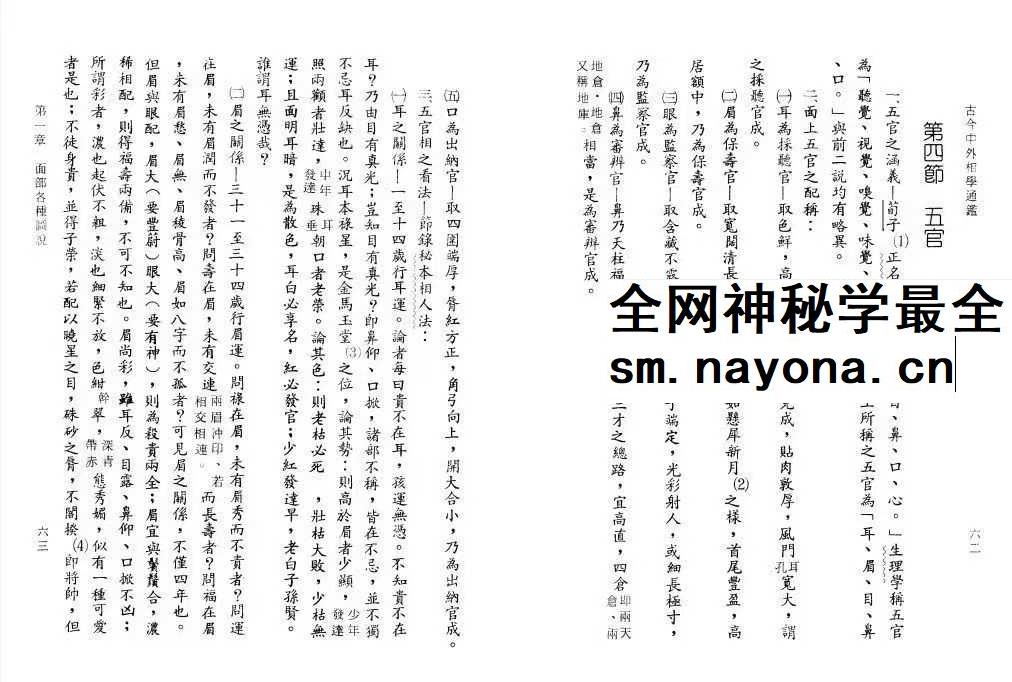 楼绍棠《古今中外相学通鉴》5本合集