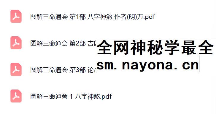 图解三命通会【1-3部】