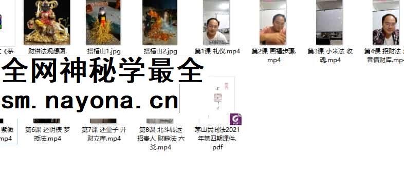 仲文《茅山民间法》2021年第四期视频8集+课件插图