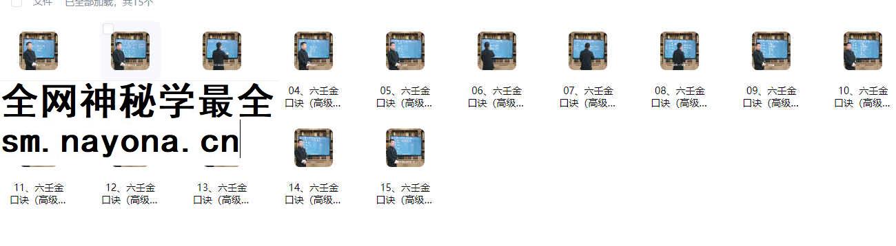 260369 罗云广缘《六壬金口诀(高级)》15集视频Y插图 260369 罗云广缘《六壬金口诀(高级)》15集视频Y插图