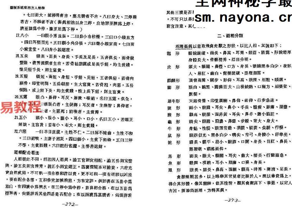 邹文耀《图解系统东西方人相学上下册》pdf