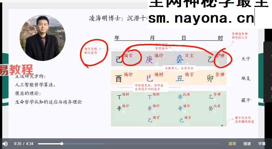 凌海明《易经科学命理》100集视频