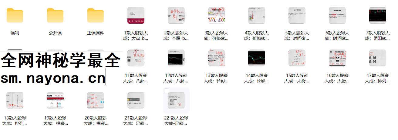 260477 散人老师 六爻《资财丰—股彩大成终极班》正课➕公开课➕课件插图 260477 散人老师 六爻《资财丰—股彩大成终极班》正课➕公开课➕课件插图
