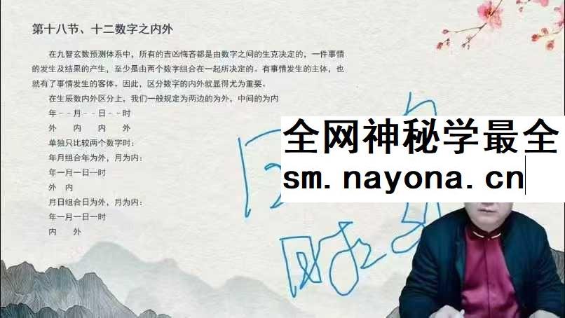王九智玄数高级班36集视频课