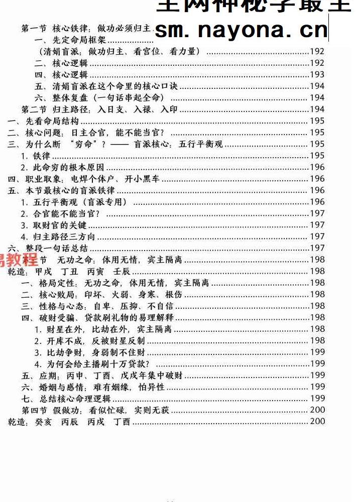 杨清娟顶级命理  家里家外 盲派断命  唯重做功 214页.pdf