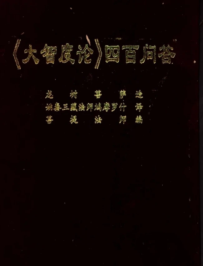 《大智度论四百问答》菩提法师插图 《大智度论四百问答》菩提法师插图