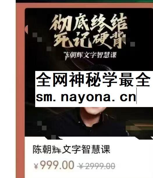 陈朝辉 文字智慧