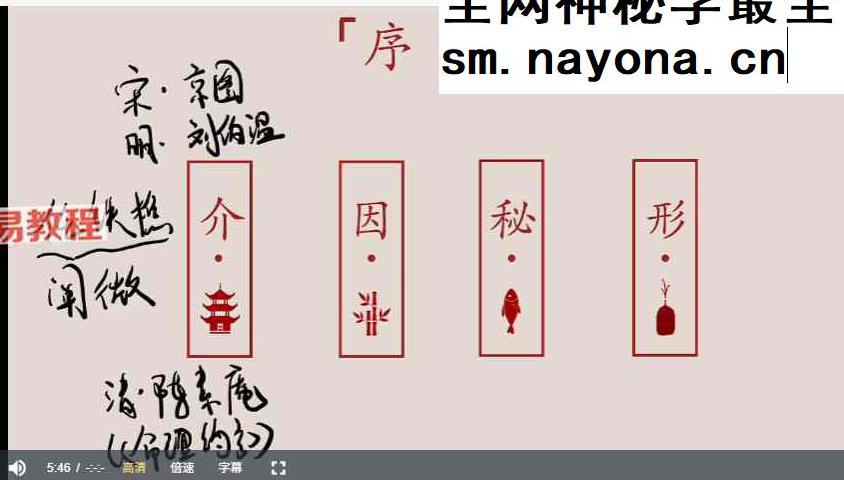 李易懂《滴天髓》50集视频