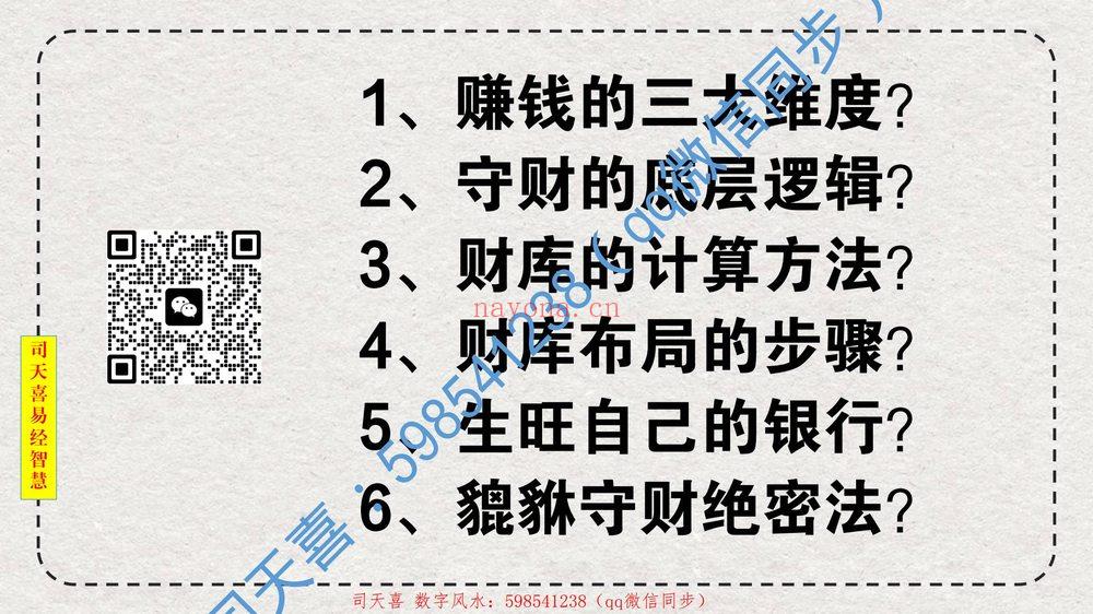 司天喜《貔貅守财法》视频7集